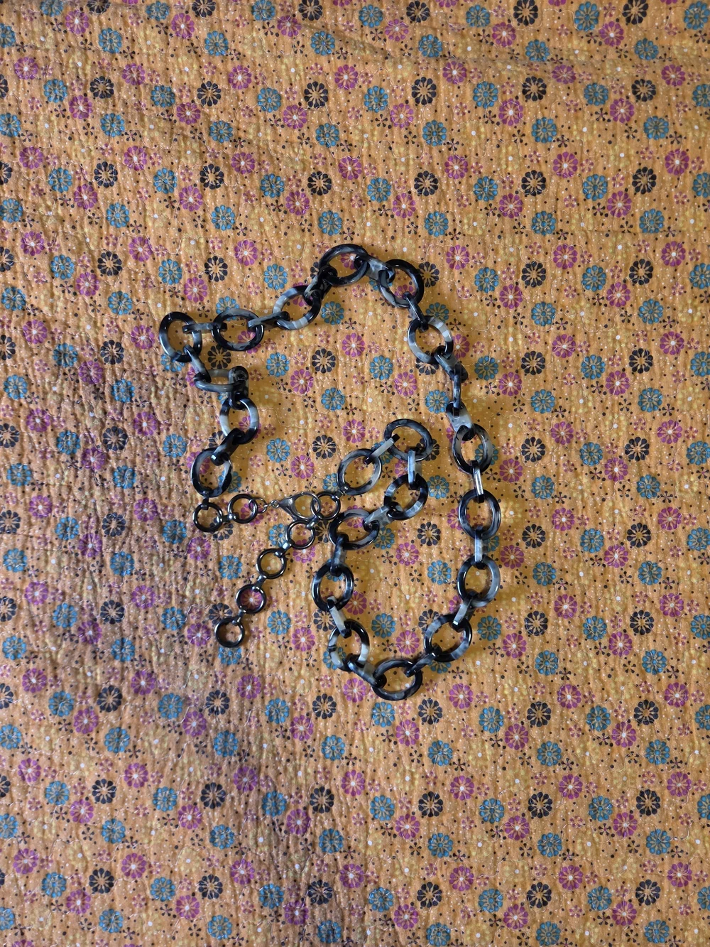 Black Tortoiseshell Link Belt